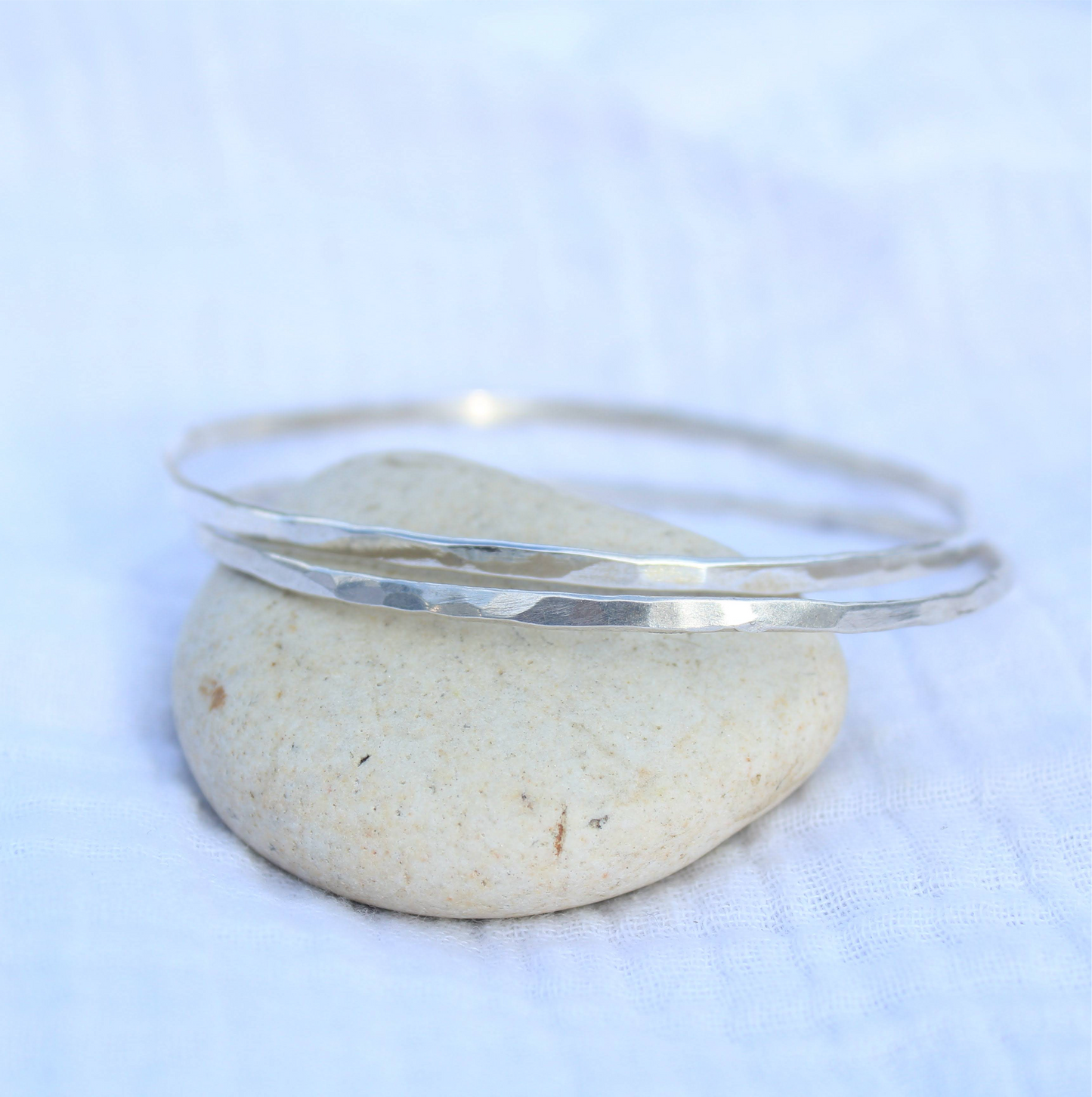 bangle set of 2 brass or silver