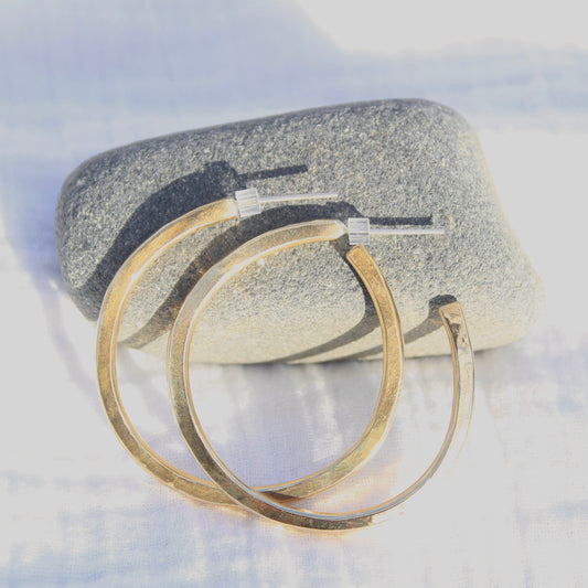 brass hoops large