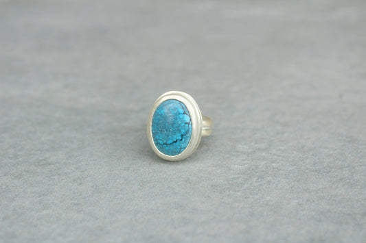 double band turquoise ring