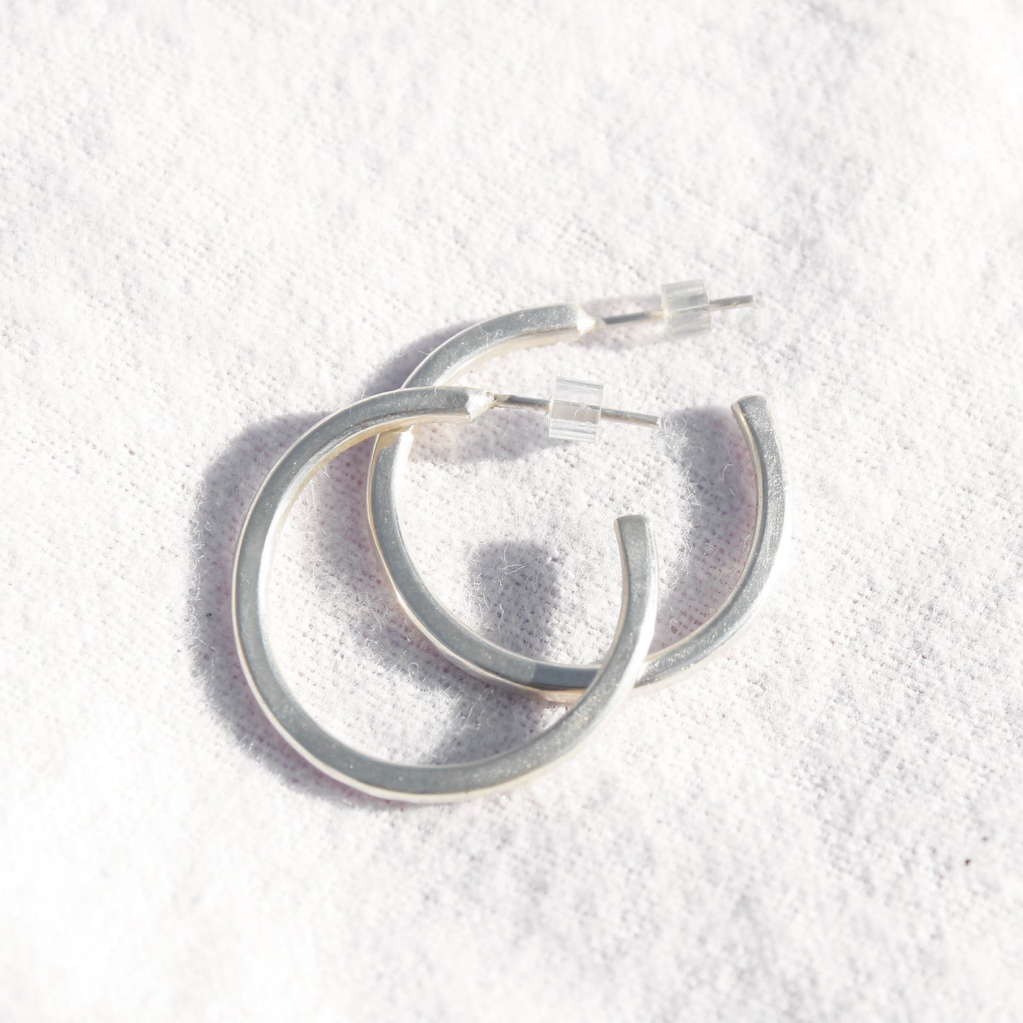 sterling silver hoops small