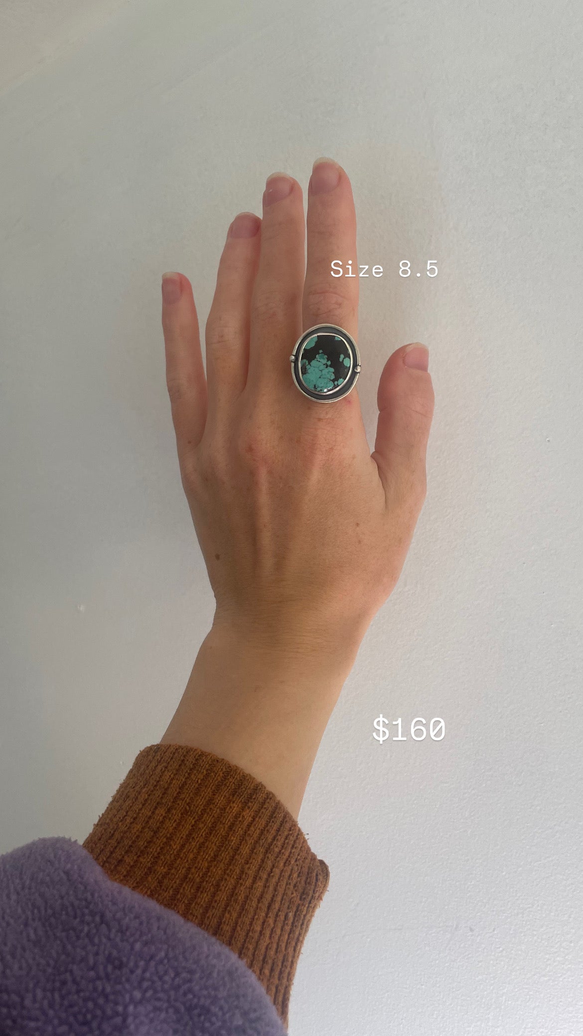 Statement ring size 8.5