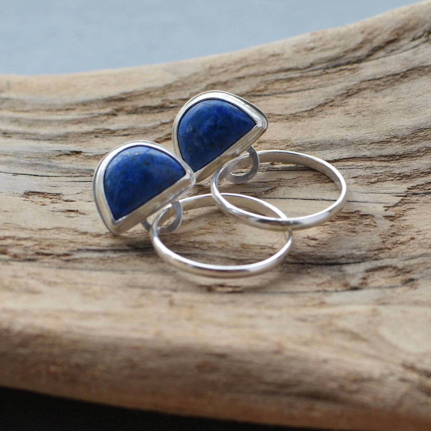 Lapis Mini Hoop Studs